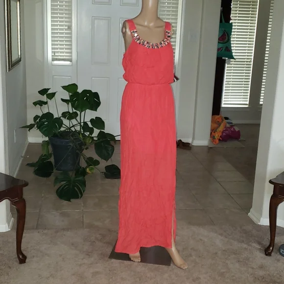 trixxi maxi dress Trixxi Womans Mint Green Floral Maxi Dress, Lined w/Adjustable Straps &  Tie S